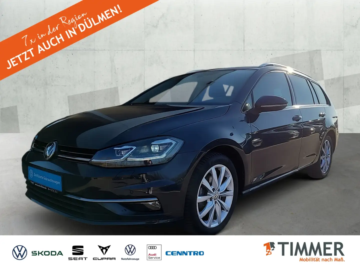 Volkswagen Golf Variant VII Variant 1.5 TSI DSG HIGH *LED *ACC *NAVI *SHZ Grijs - 1