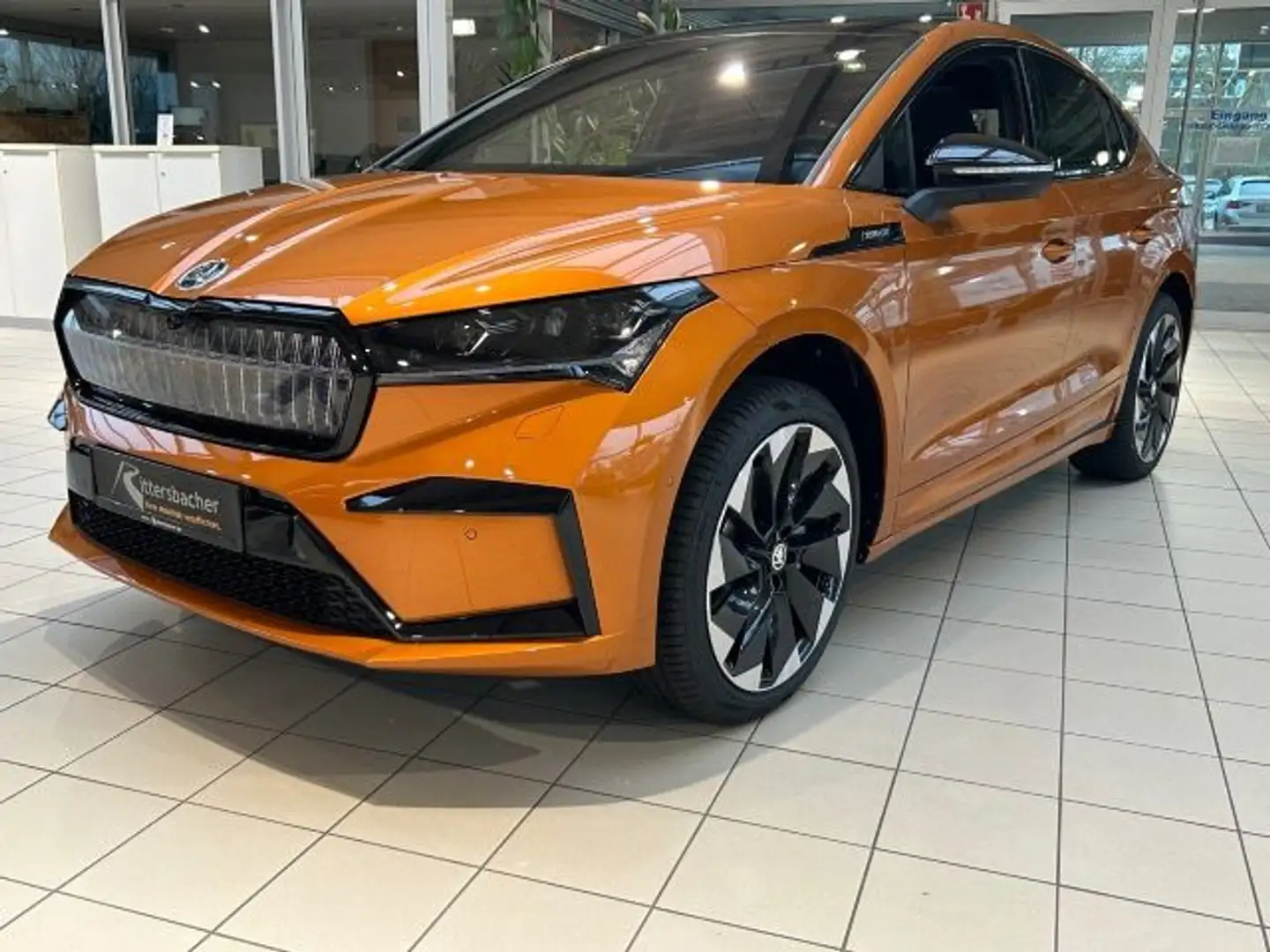 Skoda Enyaq Coupé 85 Sportline 82 kWh Batterie Elektro Portocaliu - 2