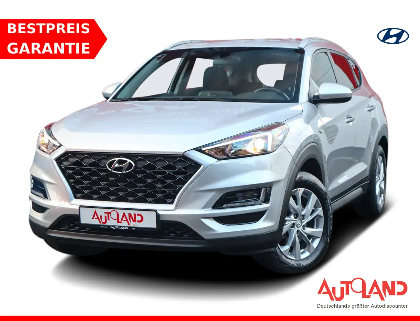 Hyundai TUCSON 1.6 T-GDI Select 2WD SHZ Navi Kamera USB Silber - 1