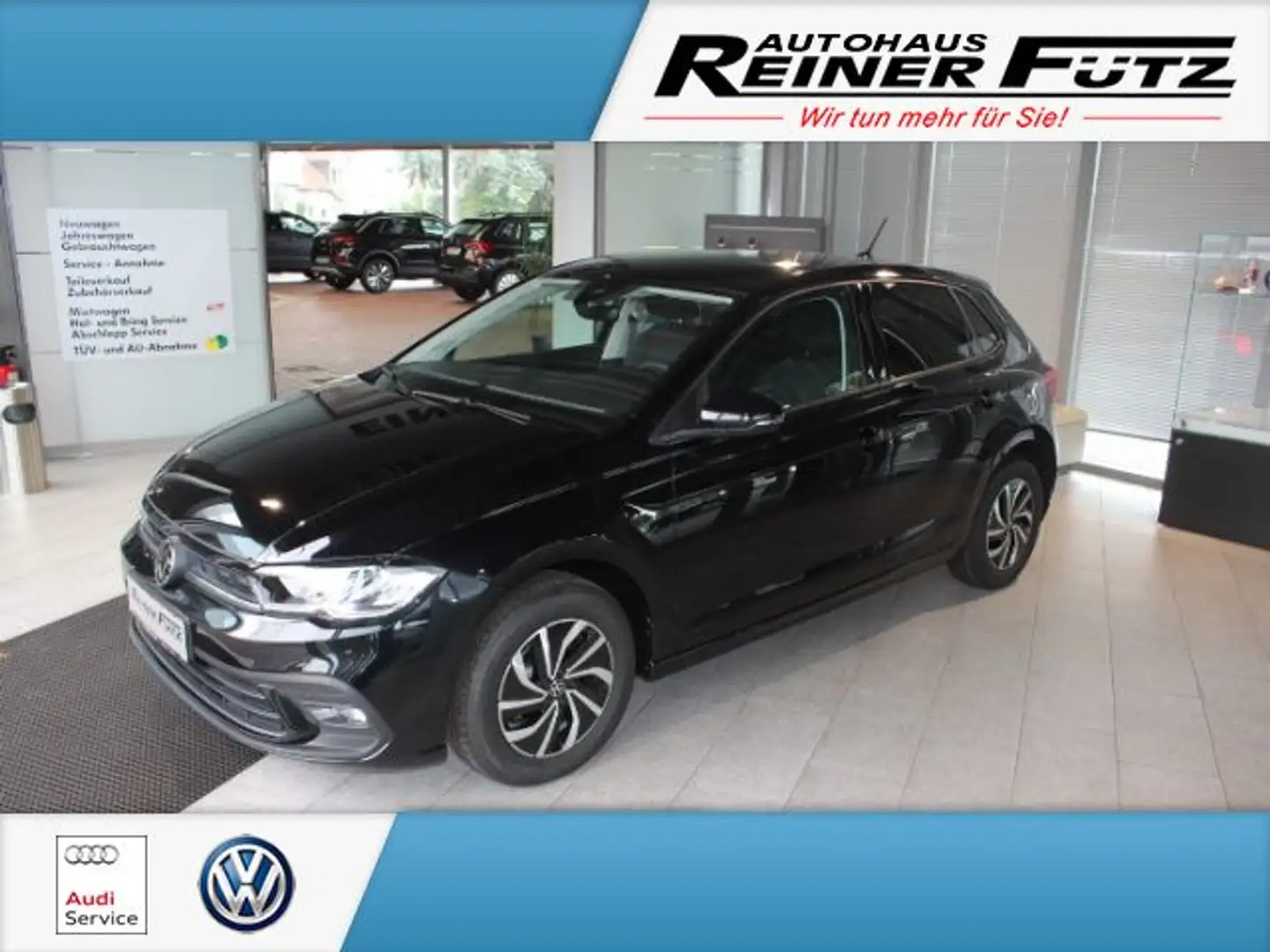 Volkswagen Polo 1.0 TSI Life Klimatronic, LM, RFK, SHZ, Nebel Negro - 1