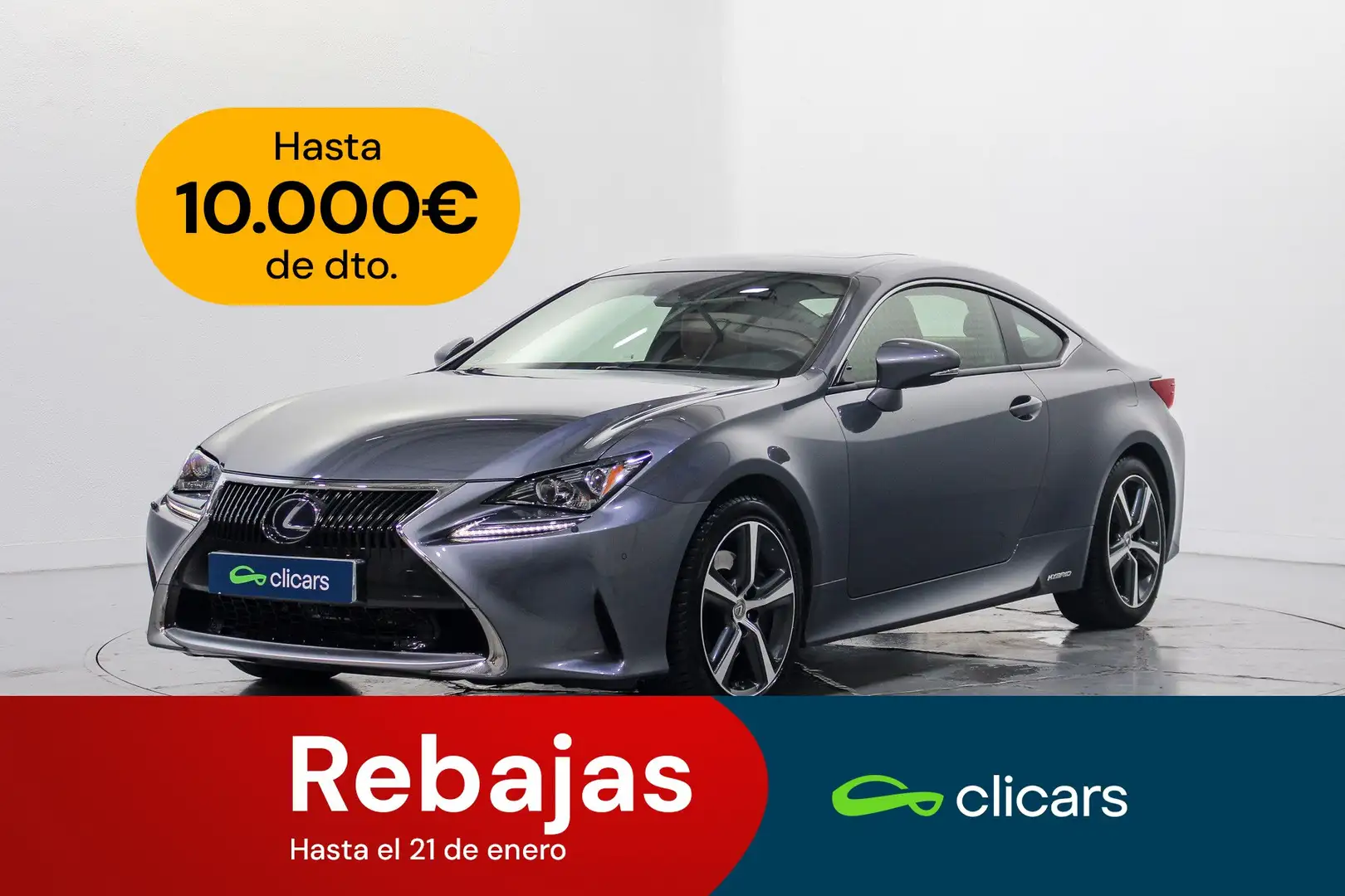 Lexus RC 300h Executive Navigation Gris - 1