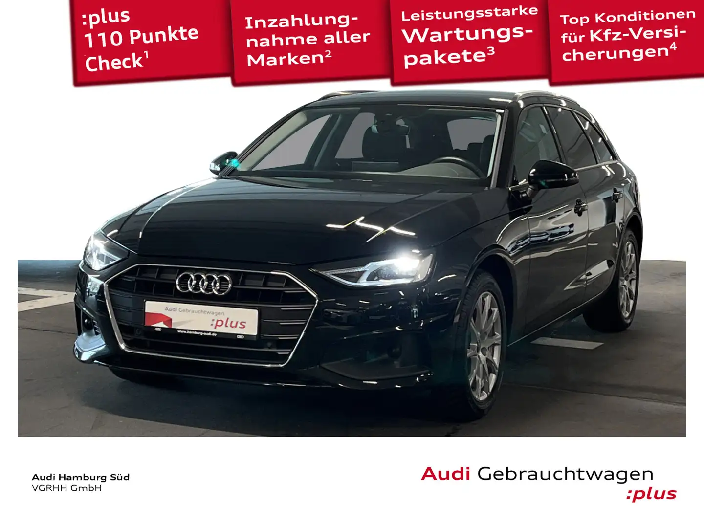Audi A4 35 TDI S tronic NAVI/ACC/KAMERA/AHK Schwarz - 1