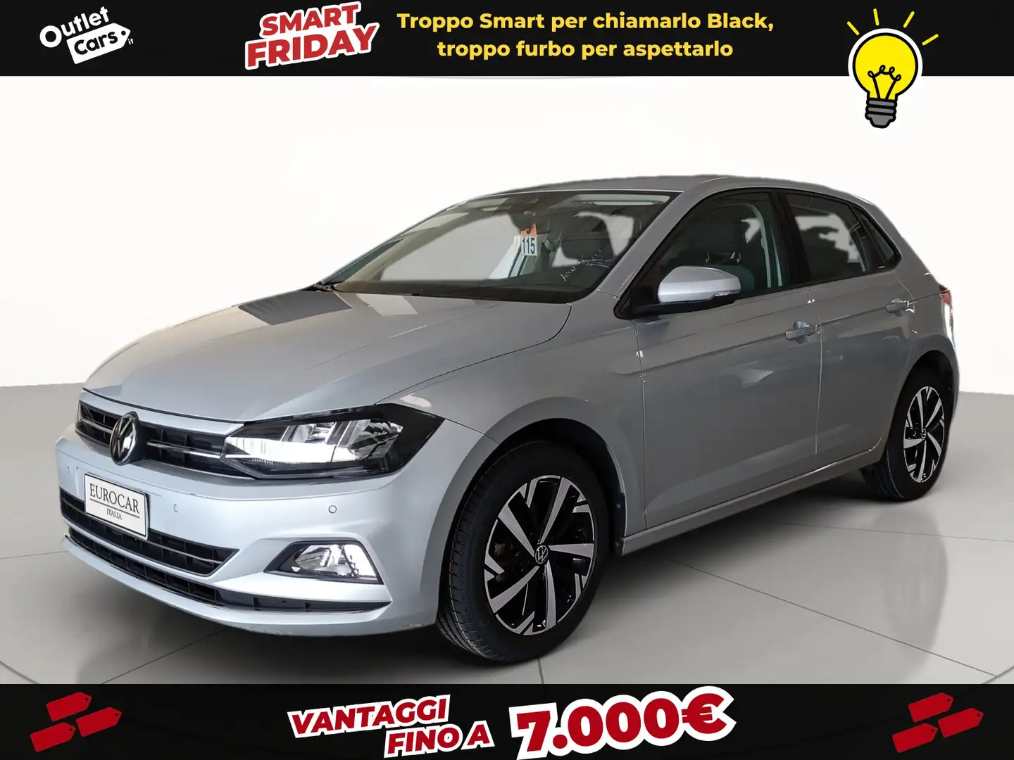 Volkswagen Polo 5p 1.0 tgi highline 90cv my19 Grigio - 1