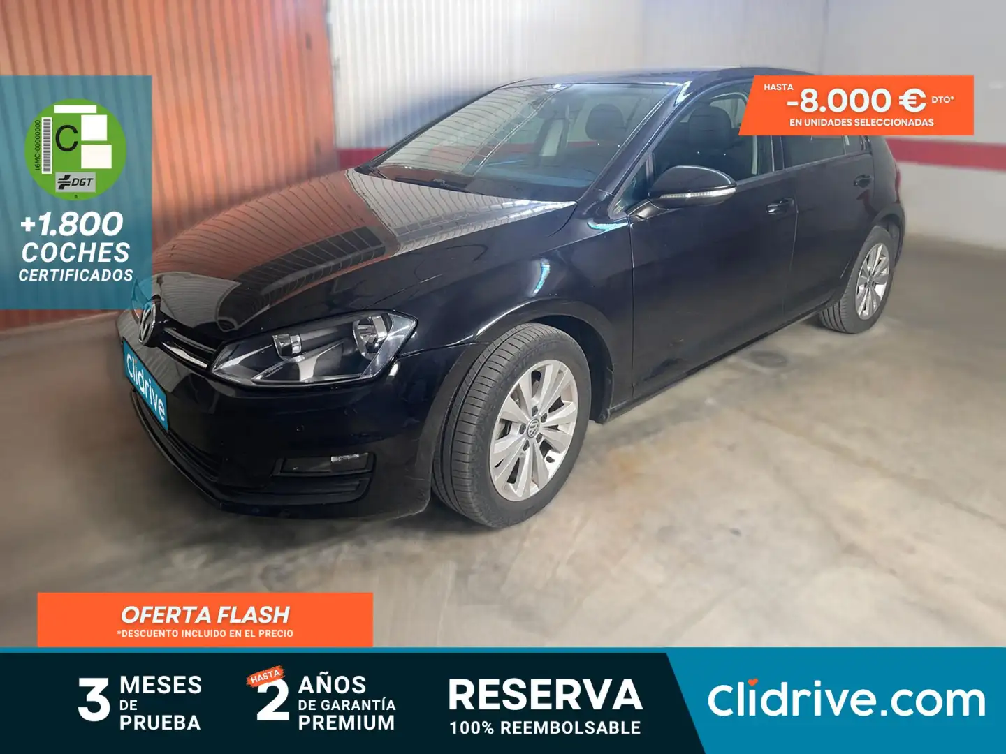 Volkswagen Golf 1.6TDI CR BM Bluemotion Business 110 Negro - 1