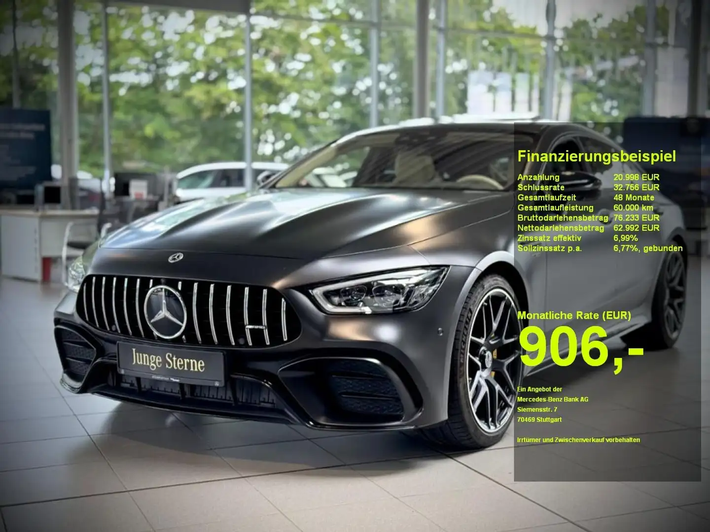 Mercedes-Benz AMG GT 43 4M+ AMG+Memory+SDach+360+V8 Styling Grau - 1