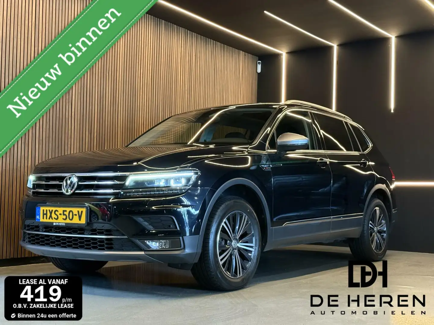 Volkswagen Tiguan Allspace 2.0 TSI 4Motion Highline 12MND GR Zwart - 1