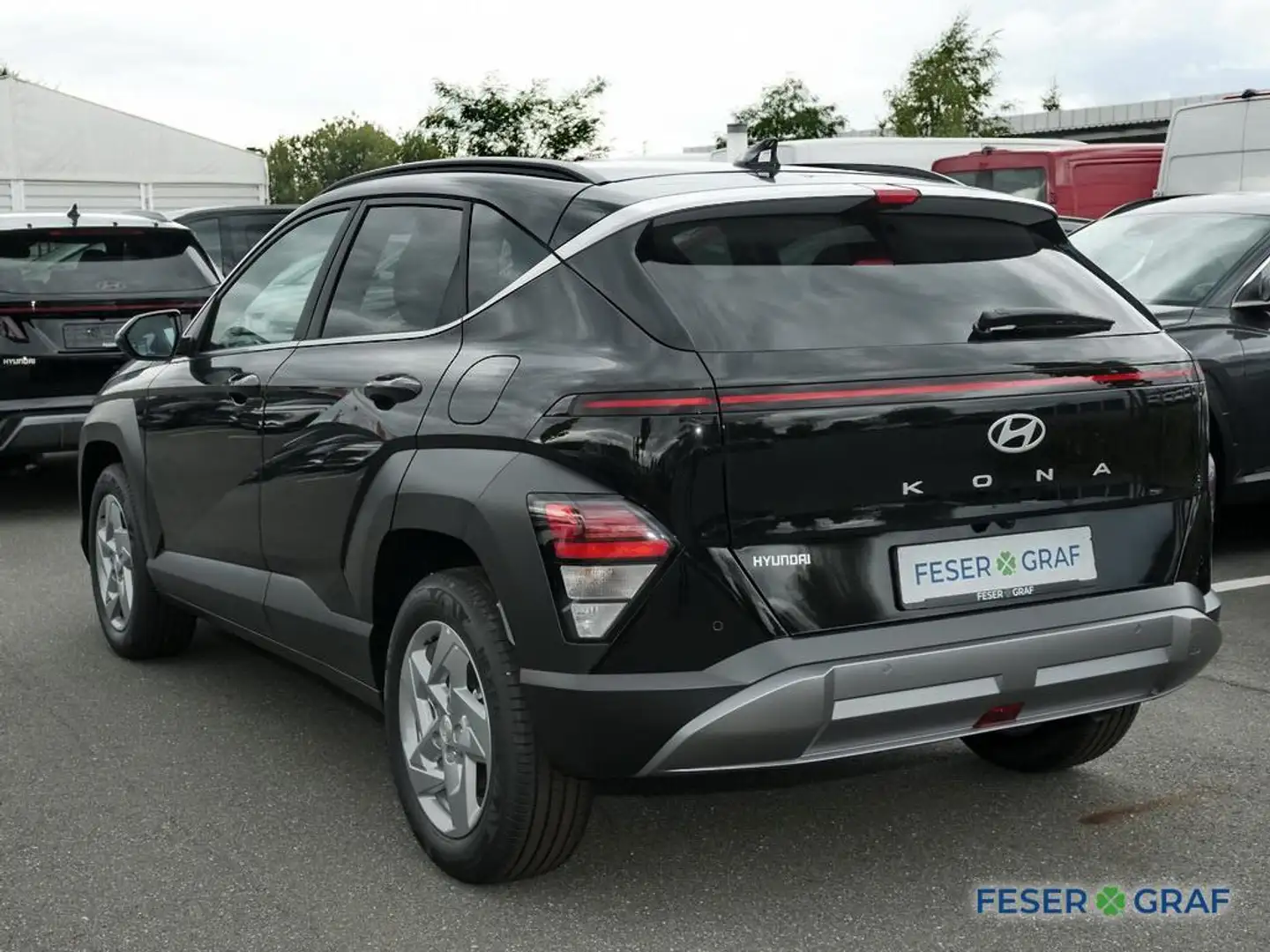 Hyundai KONA TREND NAVI VOLL-LED SHZ LHZ CARPLAY KLIMA Nero - 2