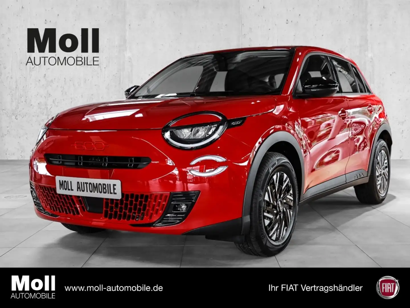 Fiat 600 Red PDC LED KLIMAAUTOMATIK Apple CarPlay Rot - 1