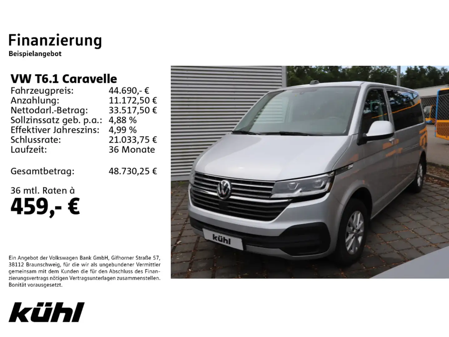 Volkswagen T6.1 Caravelle KR 2.0 TDI SCR DSG Comfortline , Silber - 2