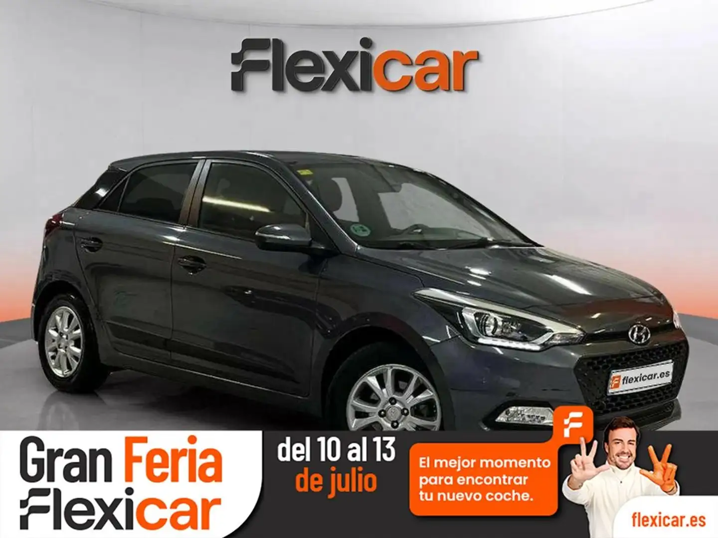 Hyundai i20 1.2 MPI Tecno Nav Gris - 1