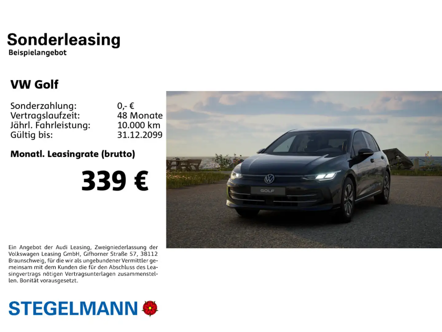 Volkswagen Golf VIII 1.5 eTSI DSG Goal *LED*Navi*Sitzheizun Schwarz - 2
