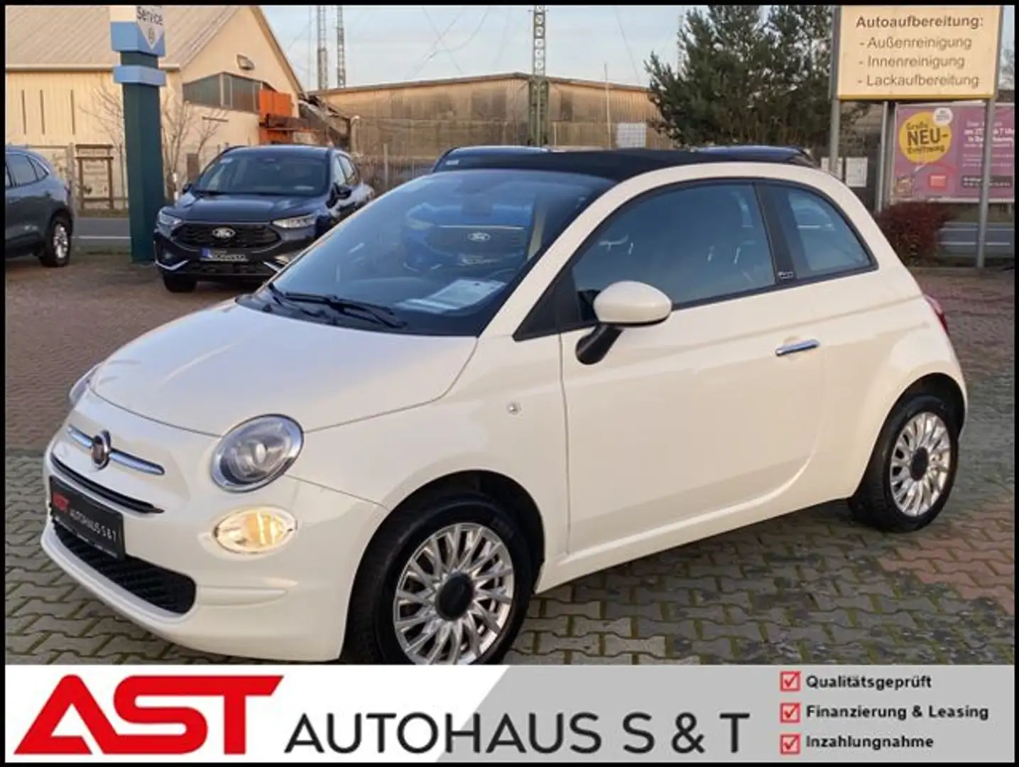 Fiat 500C 1.0 Hybrid Club*CarPlay*PDC*Klima*UConnect Blanc - 1