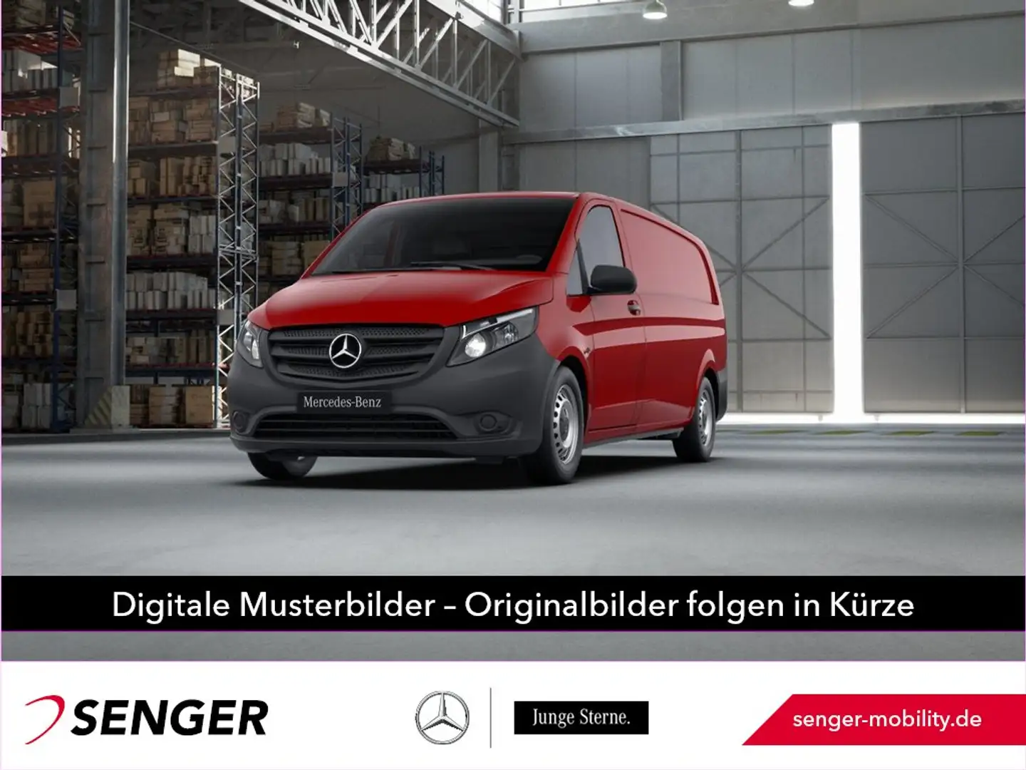 Mercedes-Benz Vito 116 CDI Kasten extralang Stdhzg AHK2,5t 9G Rot - 1