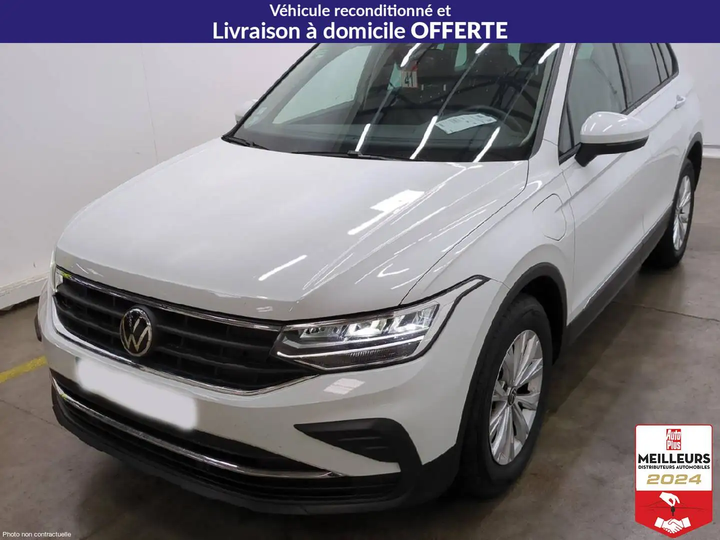 Volkswagen Tiguan eHybrid 245 DSG6 Life +Caméra +Attelage +Nav Blanc - 1