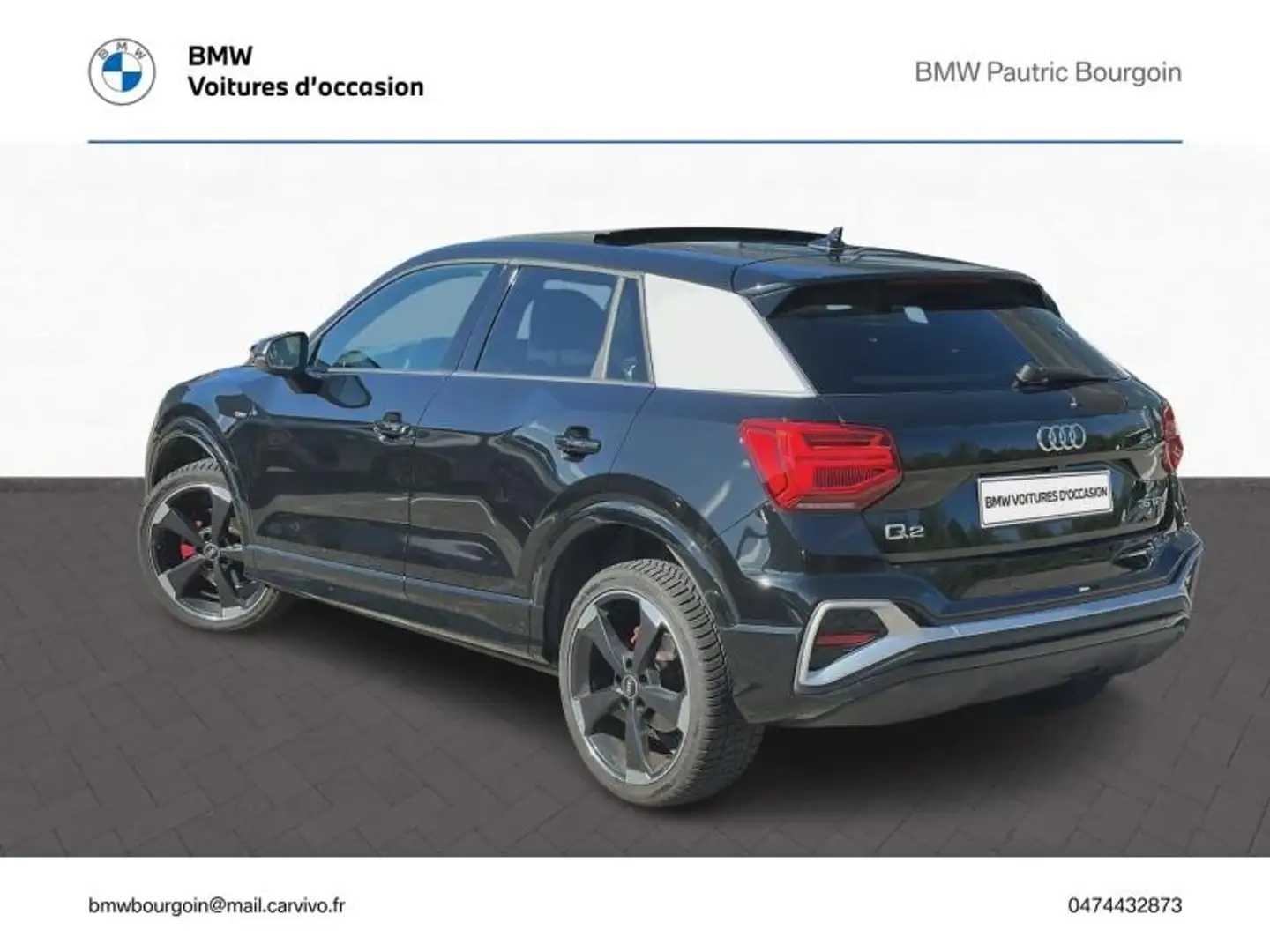 Audi Q2 35 TFSI 150ch COD S line Plus S tronic 7 Noir - 2