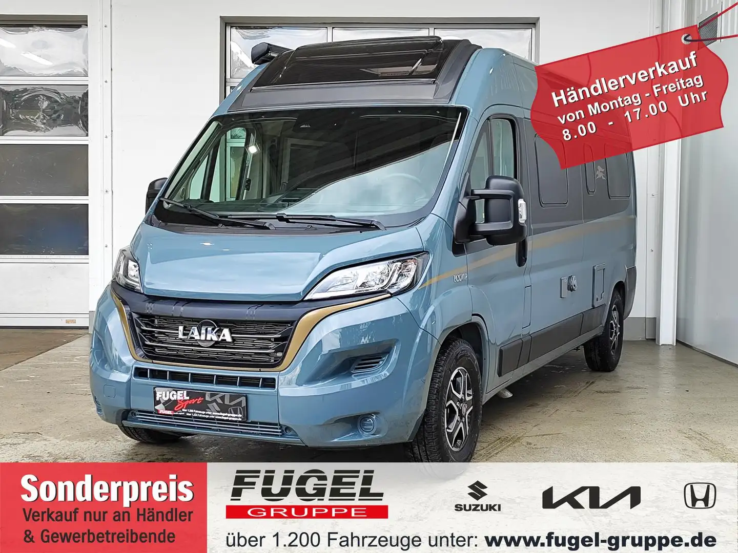 Laika ECOVIP 600 AT Chassis|Multim.|Komf.|Skyview Grau - 1