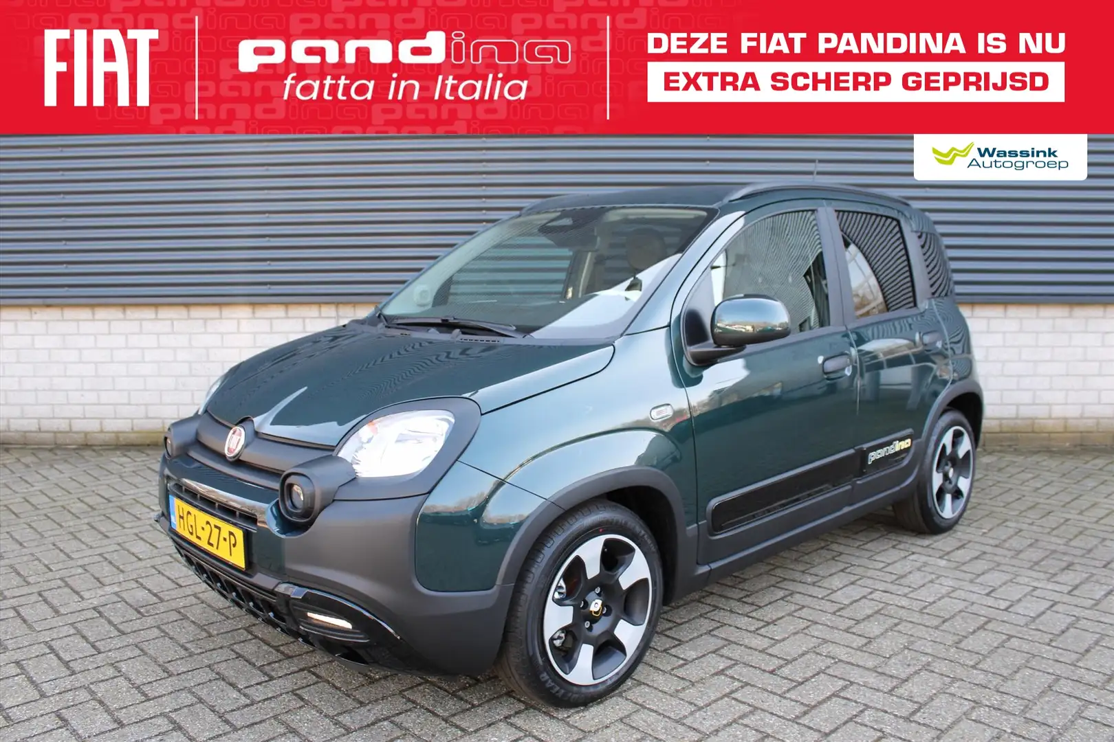 Fiat Panda Pandina 70pk Hybrid | VOORRAADACTIE! | Navigatie v Groen - 1
