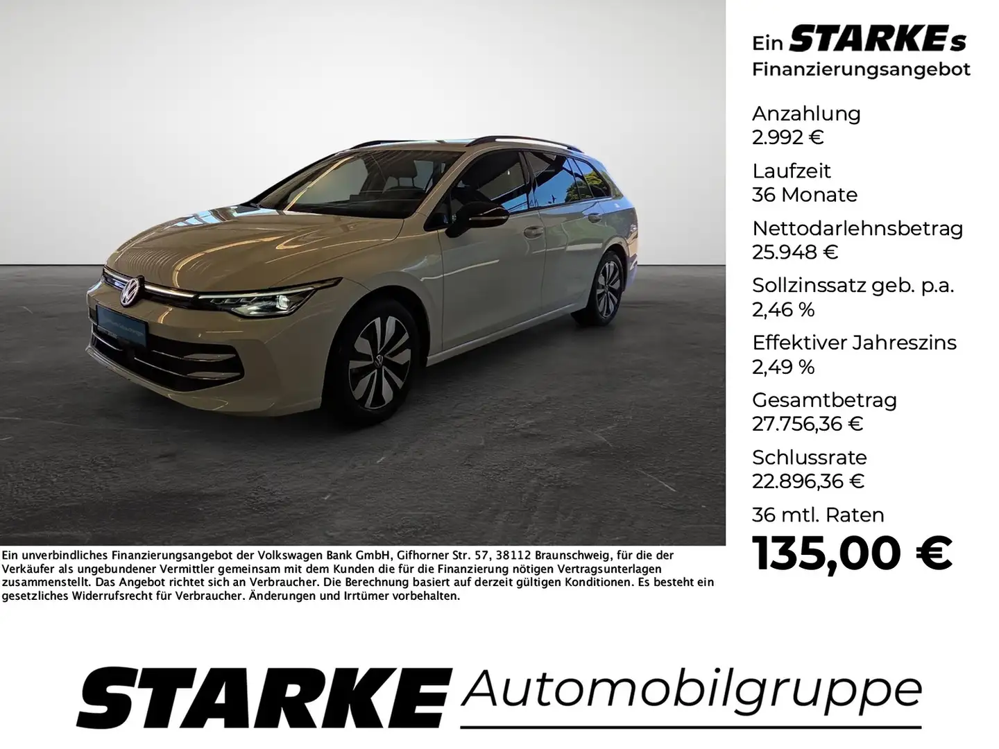 Volkswagen Golf Variant 1.5 eTSI DSG Goal Blanc - 1