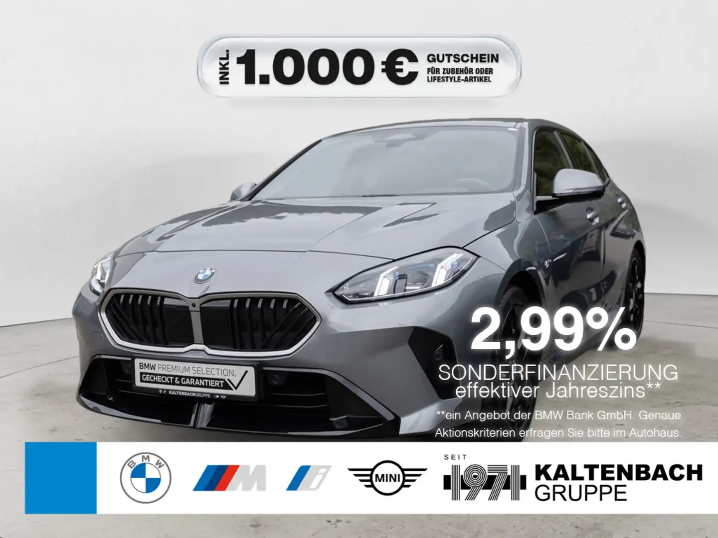 BMW 120 d M-Sport NEUES MODELL PANO HUD 360° LED Grau - 1