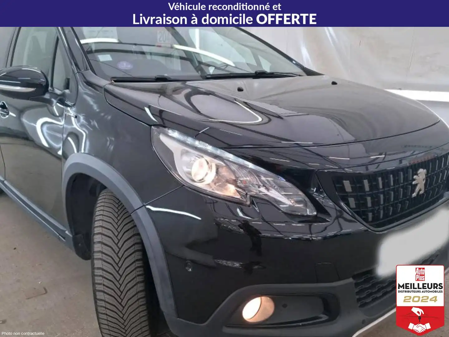 Peugeot 2008 PureTech 110 S\u0026S EAT6 GT Line +Park Assist et Caméra de Recul +Toit Pano Zwart - 2