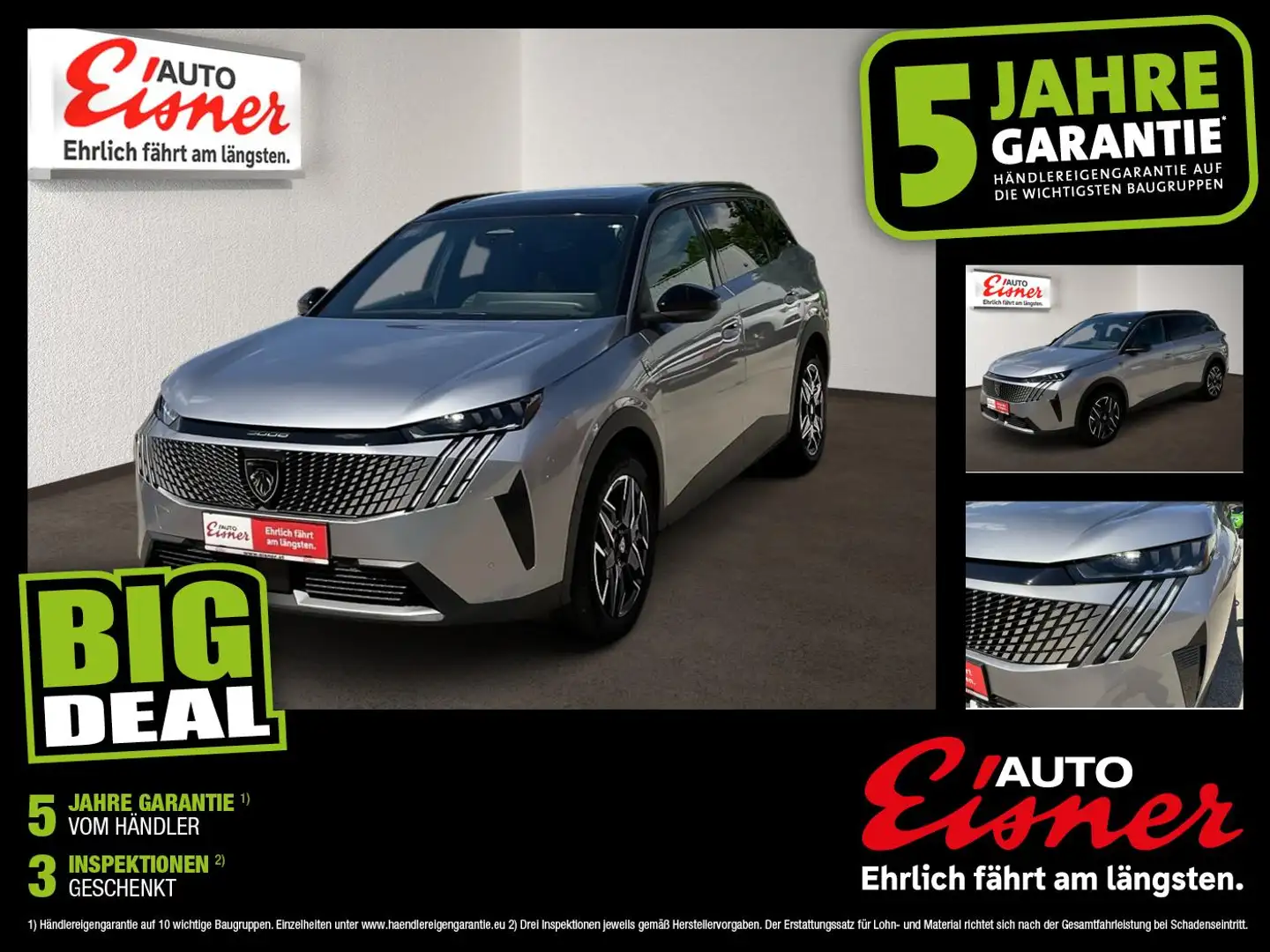 Peugeot 5008 1.2 145 GT ACC AUT Fernlichtass. Kam. LED Grau - 1