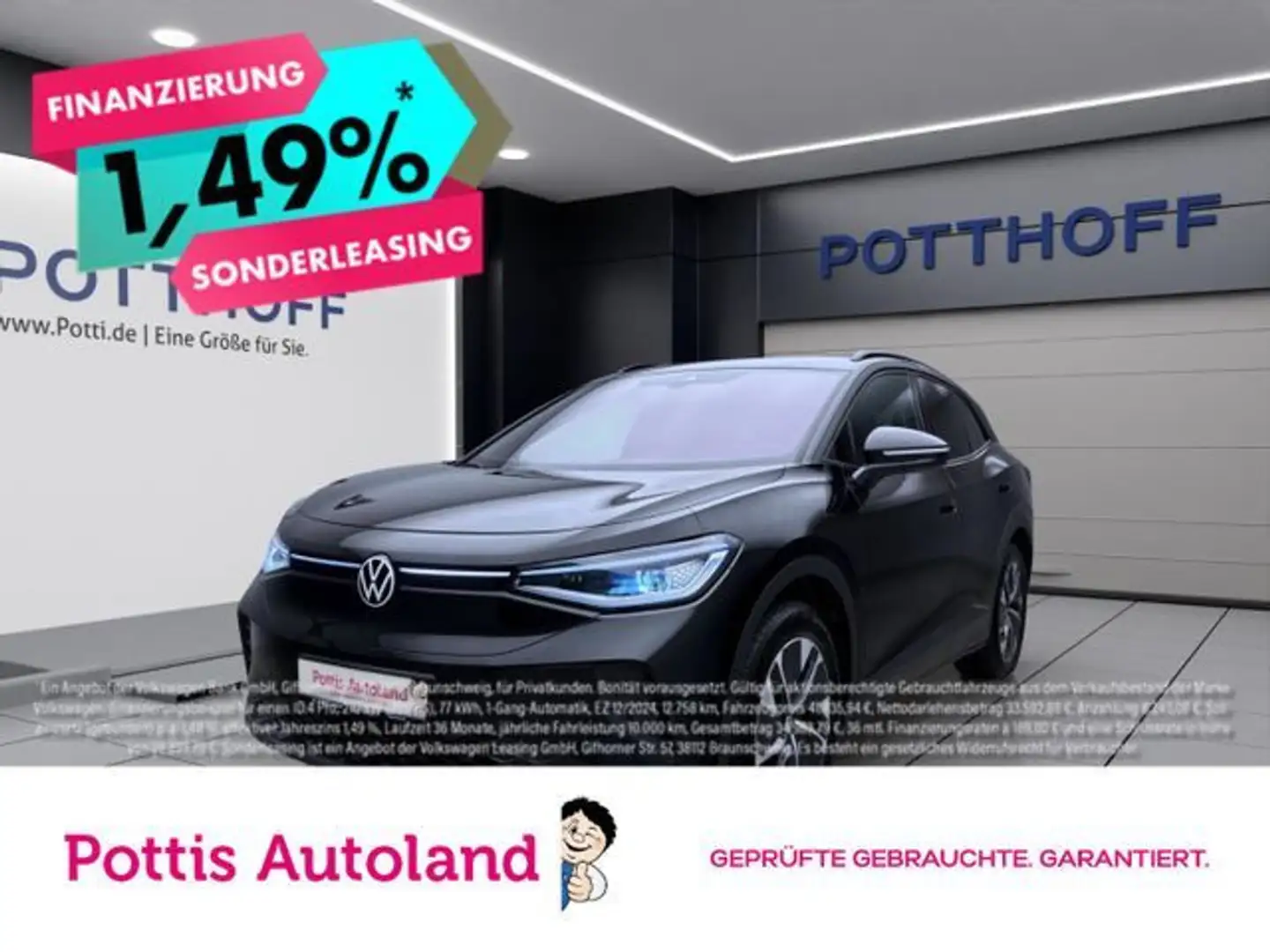 Volkswagen ID.4 PURE PERFORMANCE NAVI PDC IQ.LIGHT SITZHZG Schwarz - 1