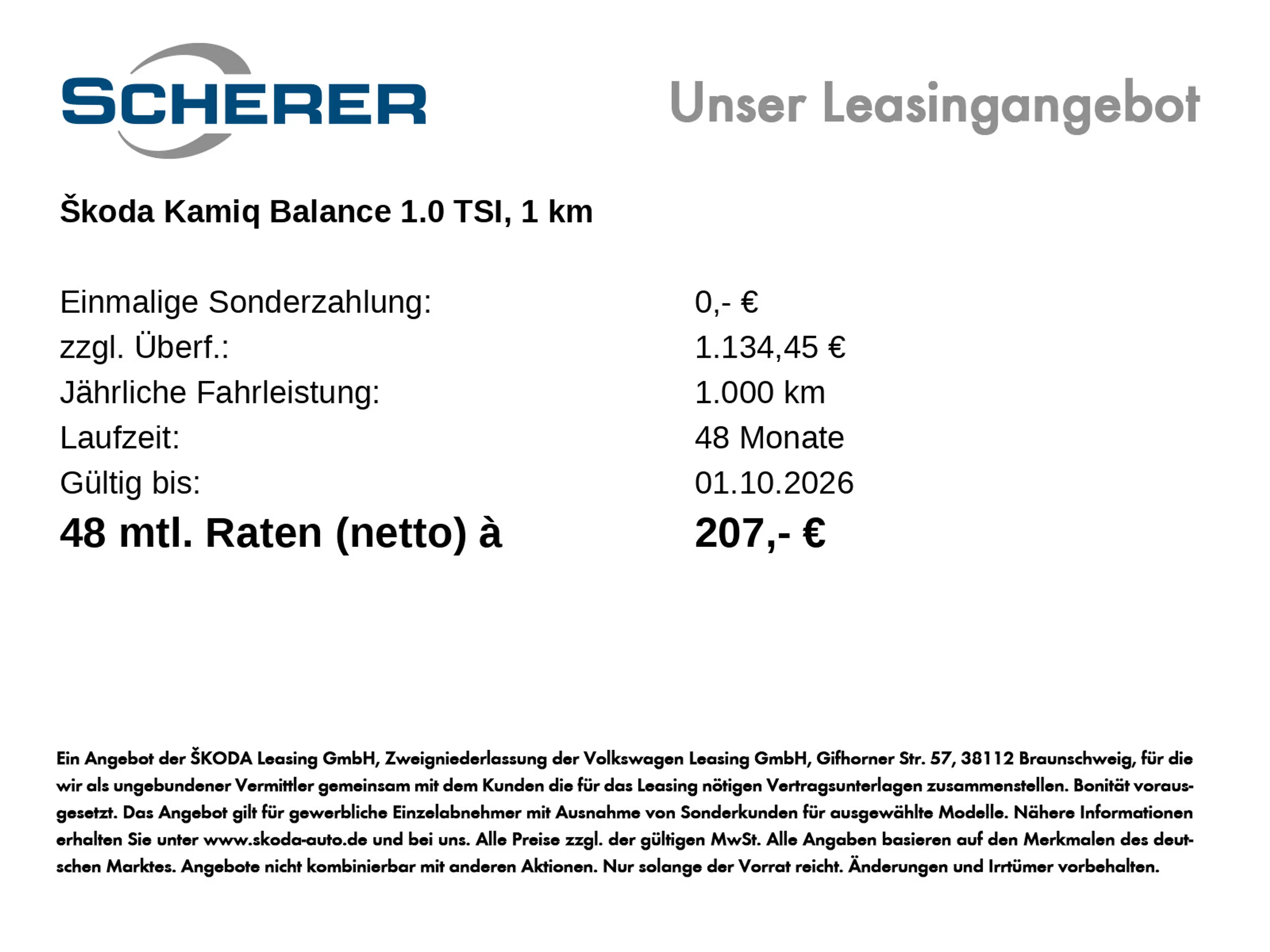 Skoda Kamiq Balance 1,0 TSI 85 kW 7-Gang-DSG — photo 3