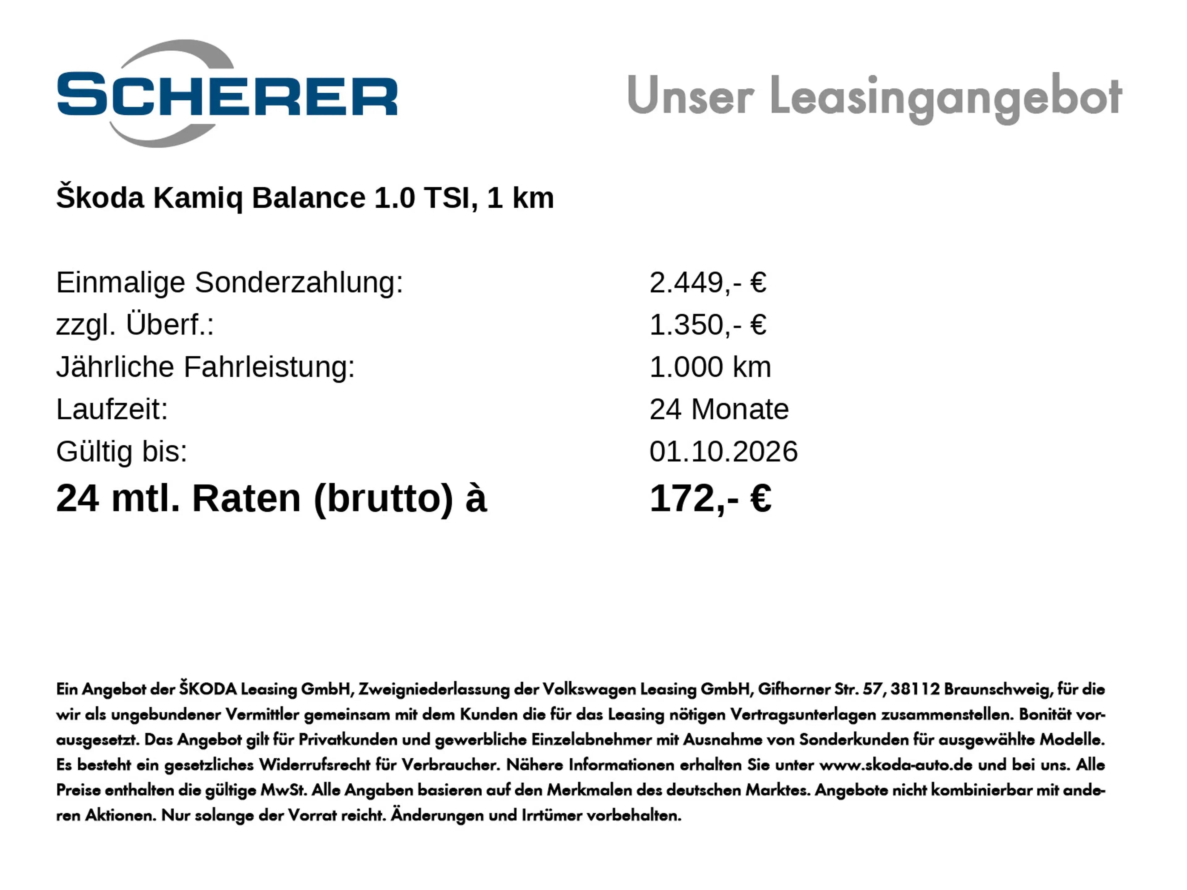 Skoda Kamiq Balance 1,0 TSI 85 kW 7-Gang-DSG — photo 2