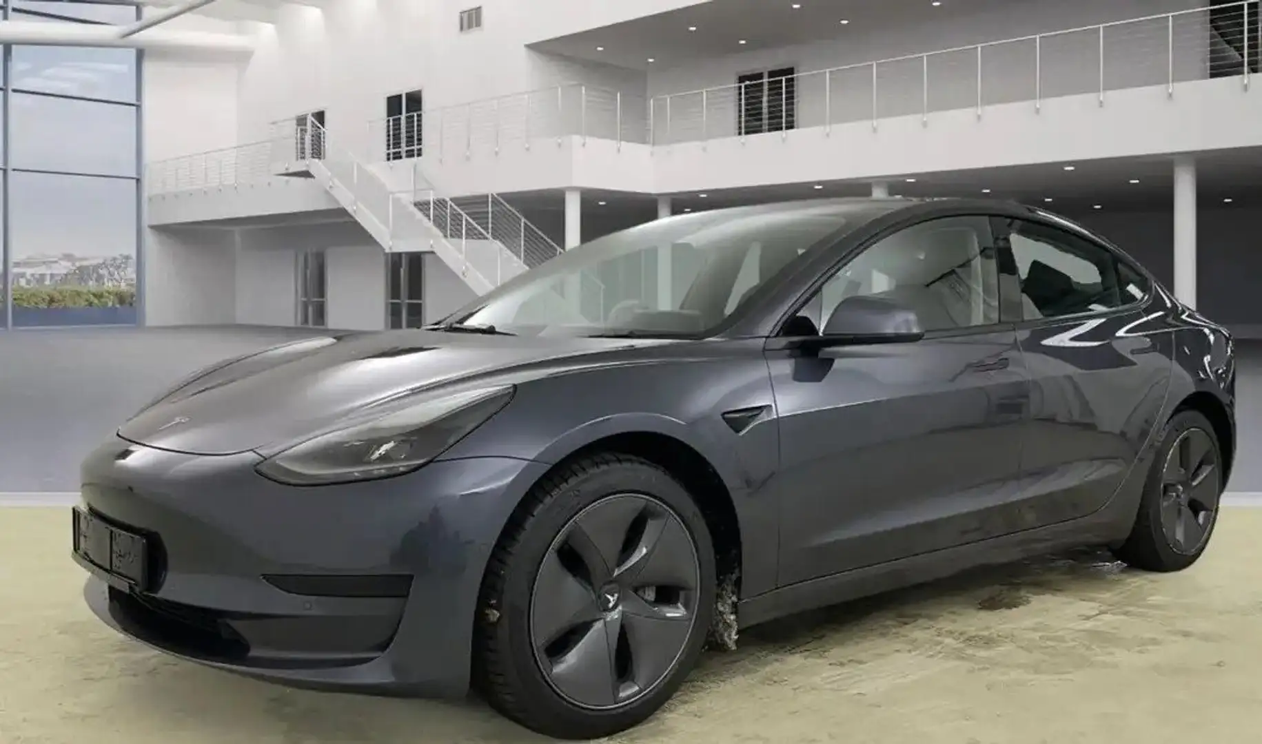 Tesla Model 3 STANDARD RANGE PELLE/RCAM/POMPA/MEDIA/LED/ACC Grigio - 2