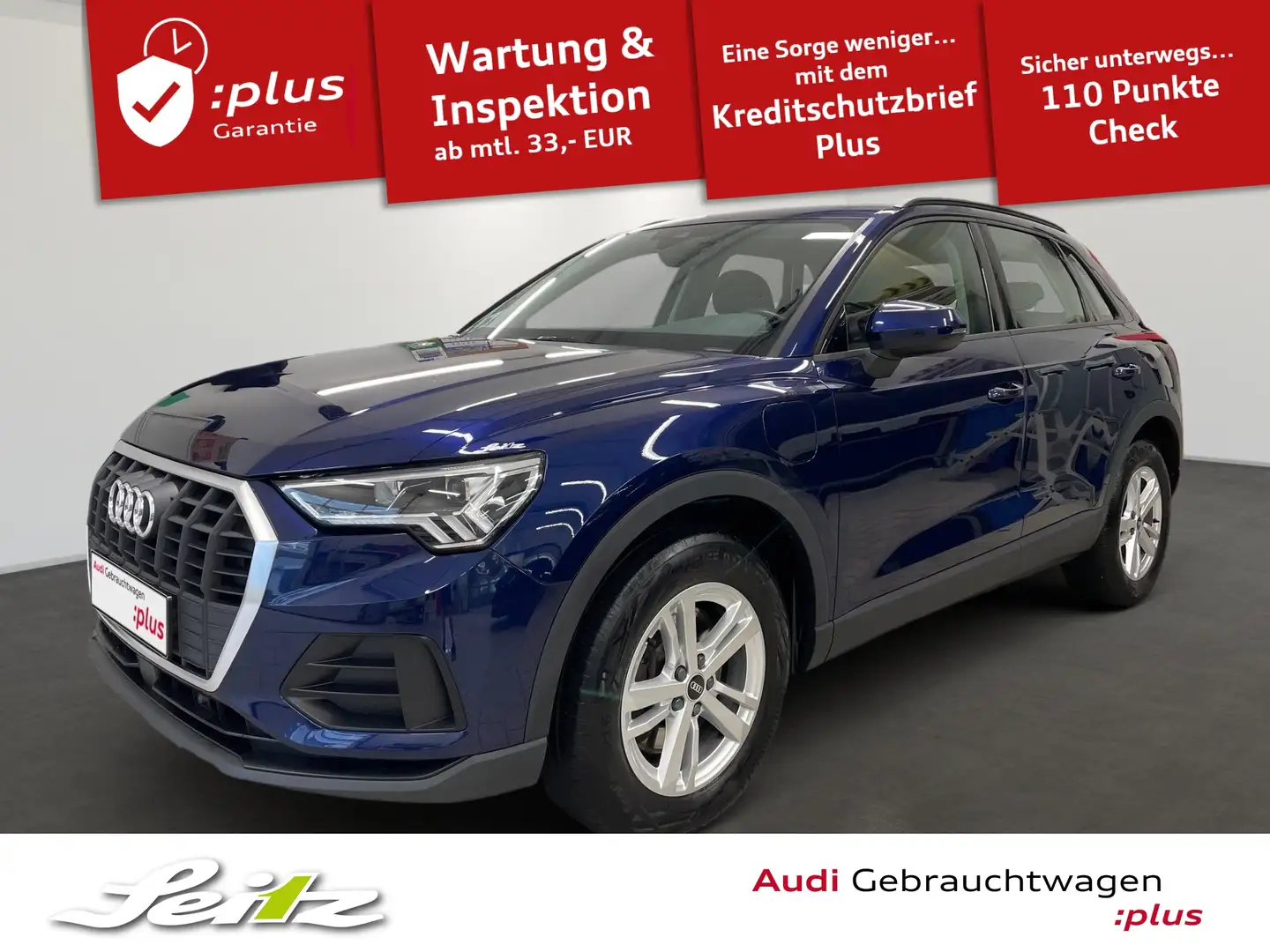 Audi Q3 45 TFSI e *LED*PARKSENSOR*NAVI*SITZH* Blau - 1