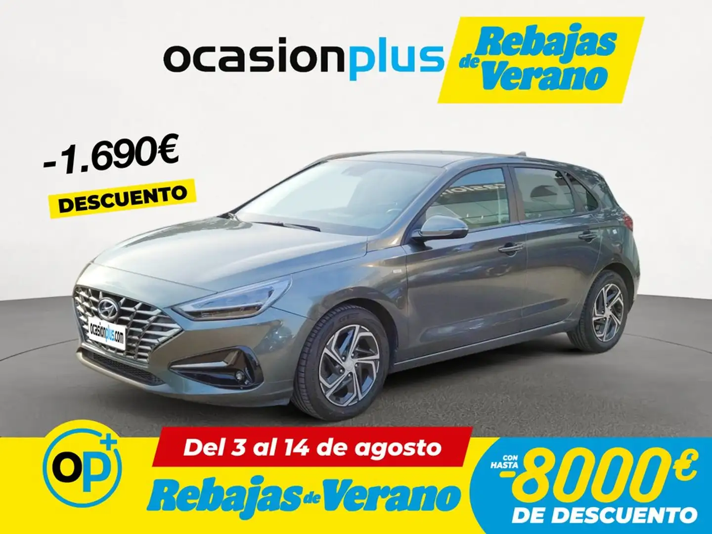 Hyundai i30 1.0 TGDI Tecno 48V 120 Gris - 1