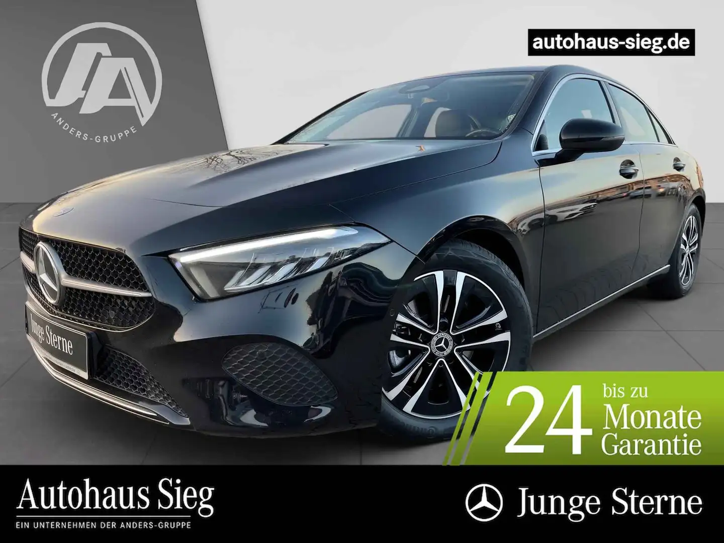 Mercedes-Benz A 200 Limo Progressive Adv+LED+Kam+Distr+SHZ+LHZ Schwarz - 1