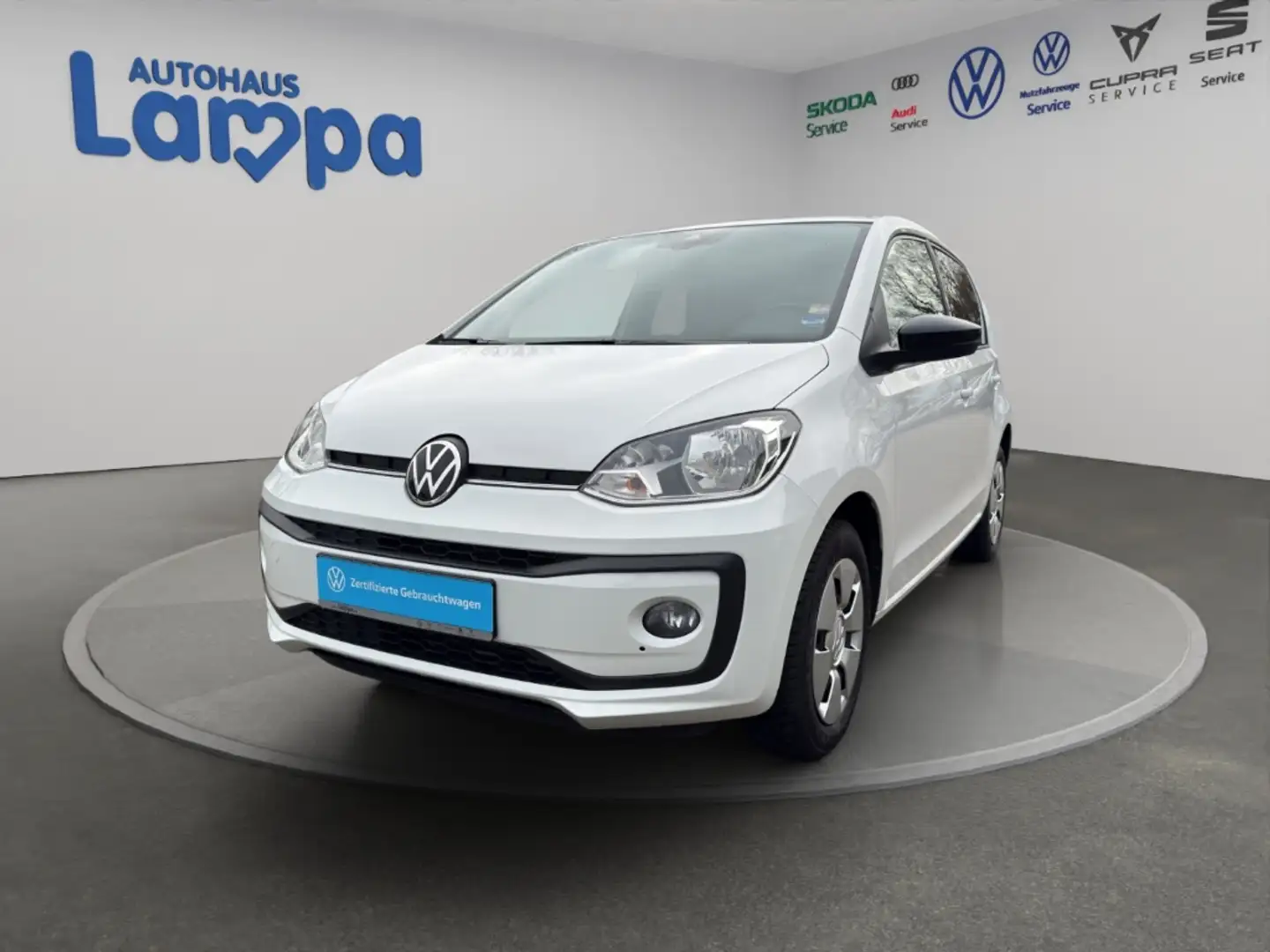 Volkswagen up! Active 1.0 TSI RFK,PDC,SHZ,KLIMA,DAB+ Weiß - 2