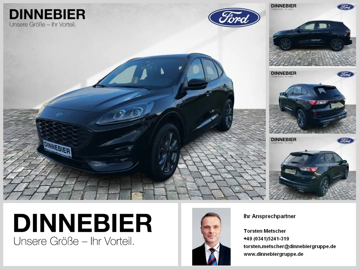 Ford Kuga ST-Line X LED+AHK+Kamera+Winterpaket Schwarz - 1