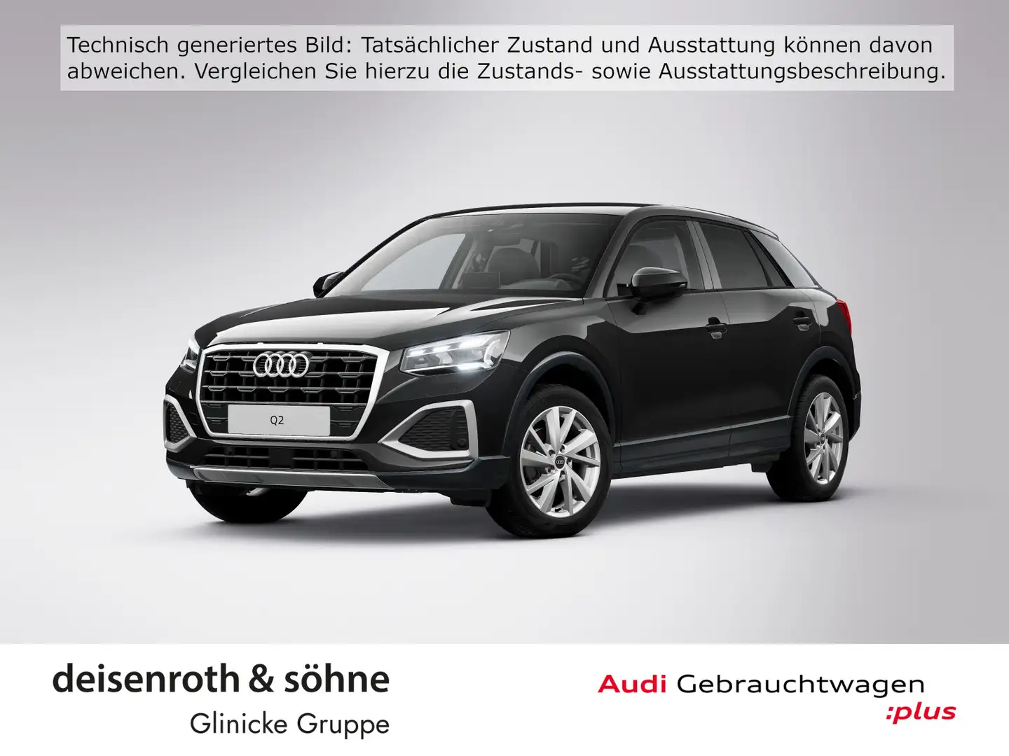 Audi Q2 Advanced 35 TFSI S tr AHK/Matrix/Nav/ASI/Temp Schwarz - 1