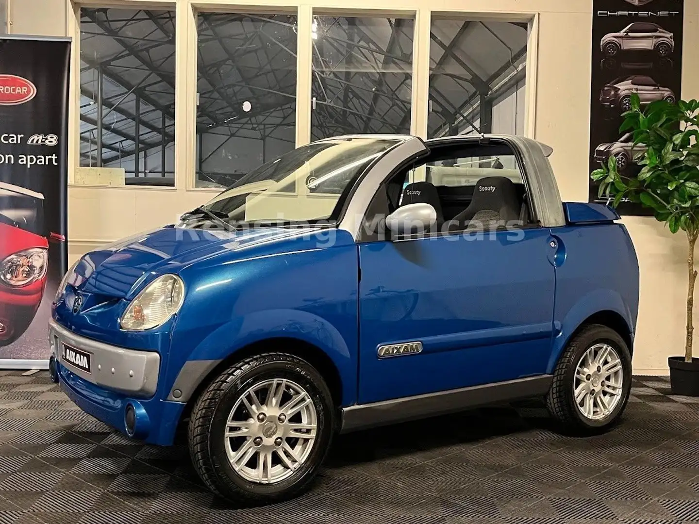 Aixam Scouty R CABRIO Roadster Mopedauto Microcar 45KM Bleu - 1