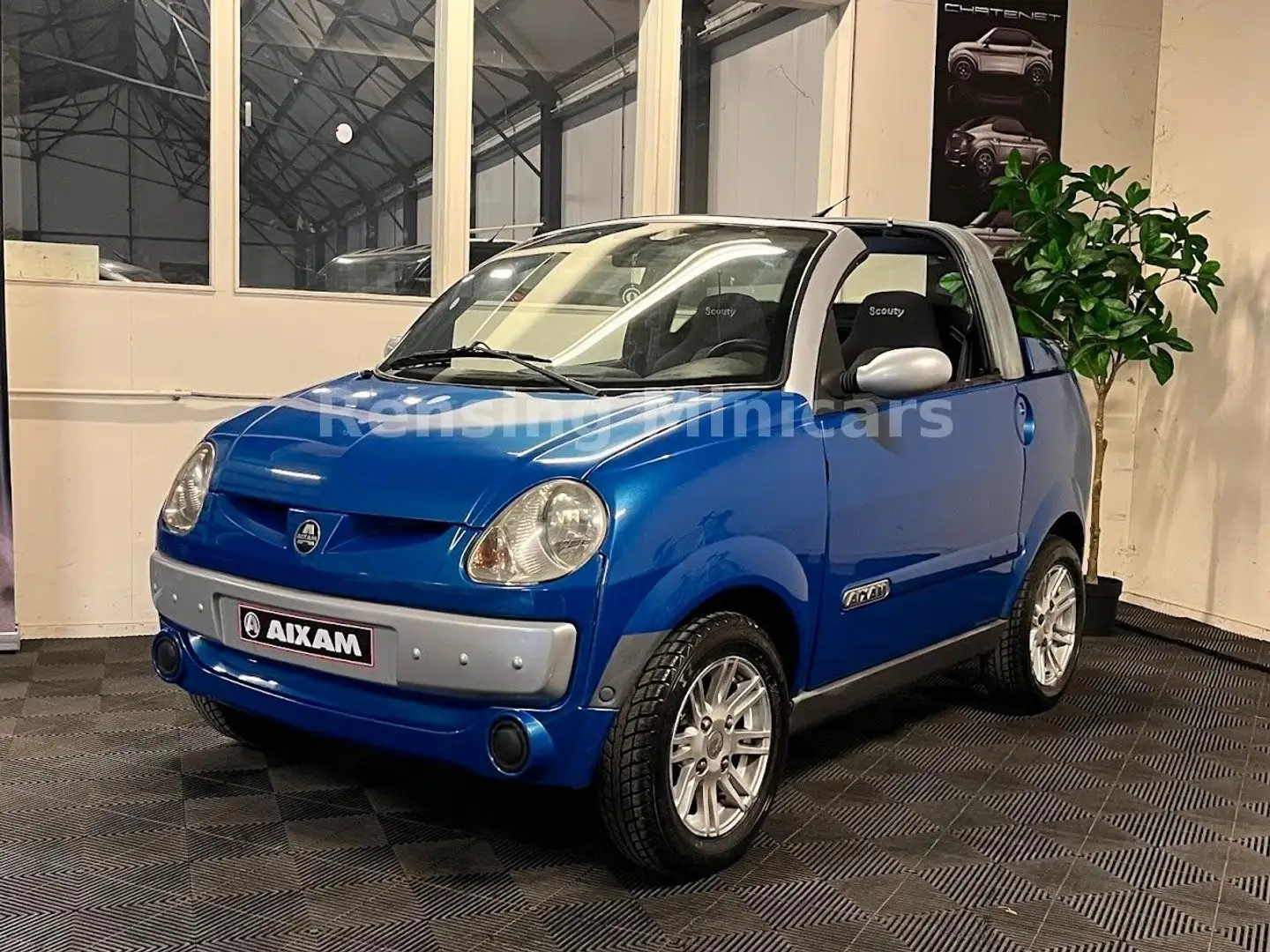 Aixam Scouty R CABRIO Roadster Mopedauto Microcar 45KM Bleu - 2