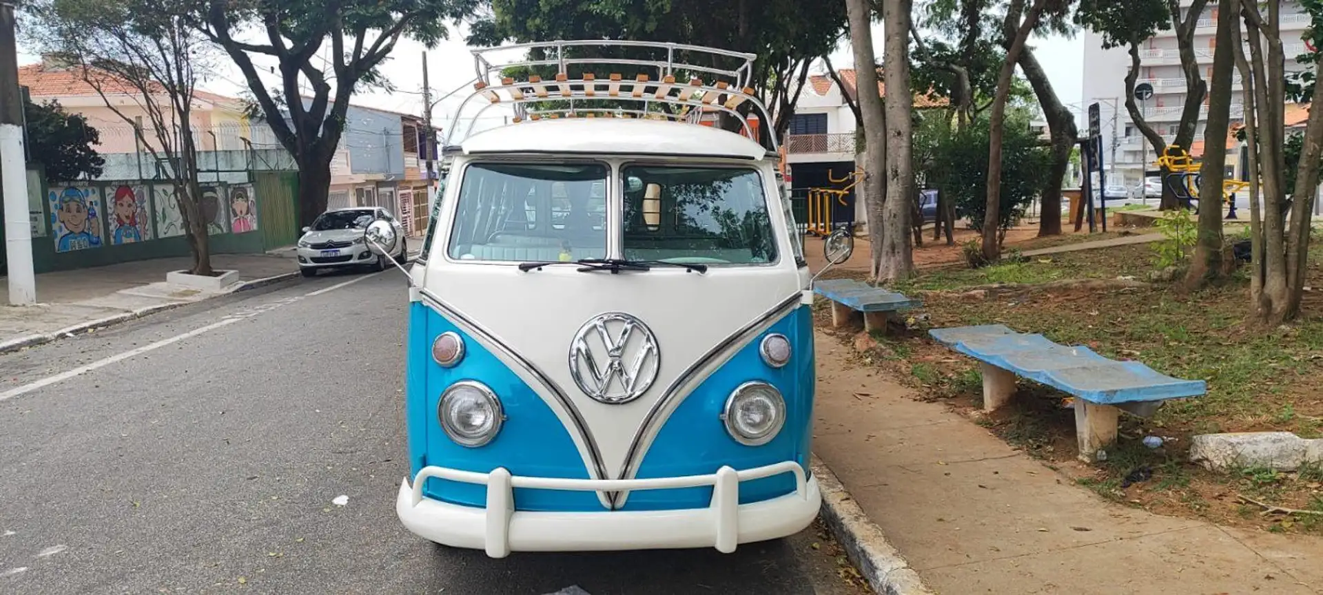 Volkswagen 15 fenêtres Bleu - 1