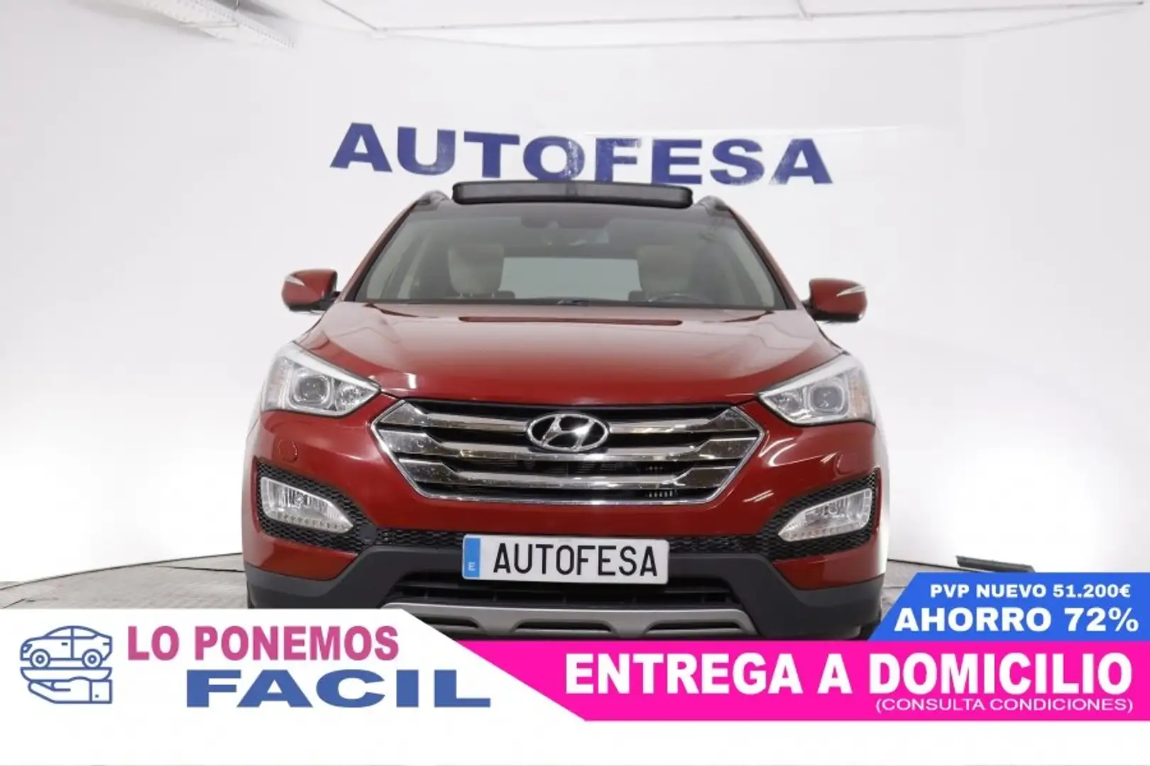 Hyundai SANTA FE 2.2 CRDI 4X4 STYLE 197cv AUTO 7 PLAZAS 5P # TECHO Rojo - 2