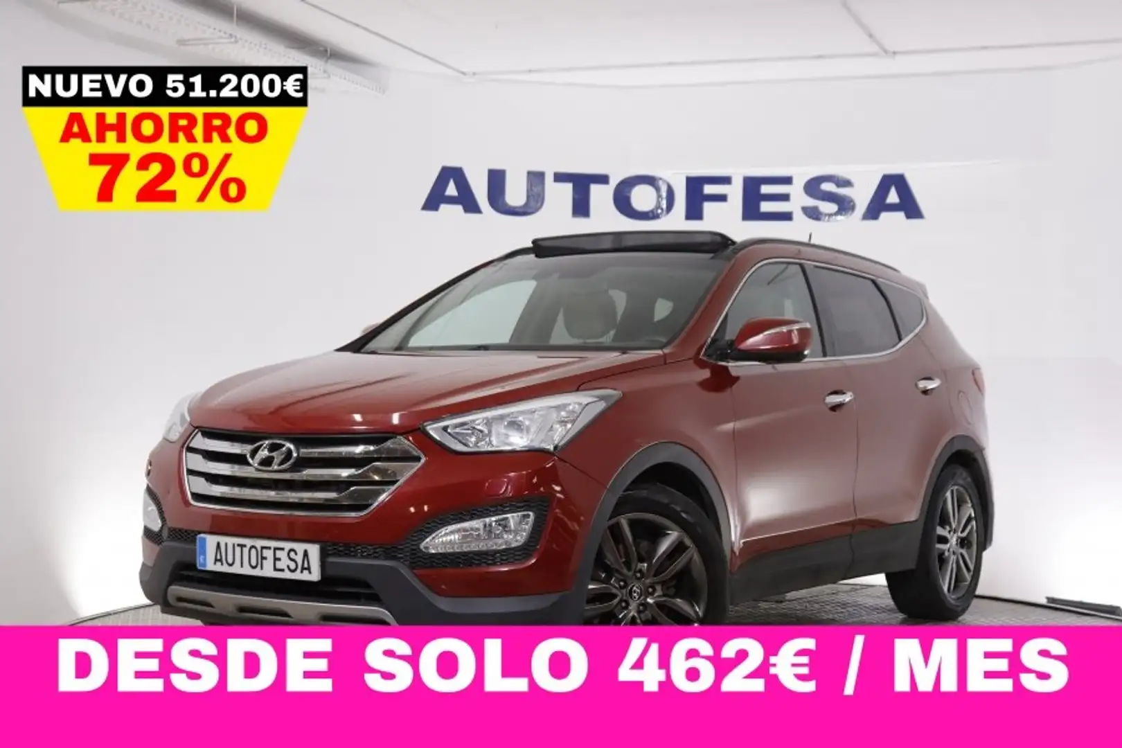 Hyundai SANTA FE 2.2 CRDI 4X4 STYLE 197cv AUTO 7 PLAZAS 5P # TECHO Rojo - 1