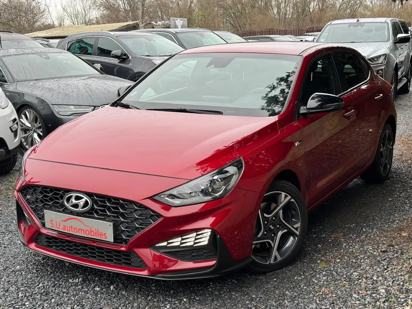 Hyundai i30 1.0i Fastback N-LINE MHEV/Carplay/Cam/Gar. usine Rouge - 1