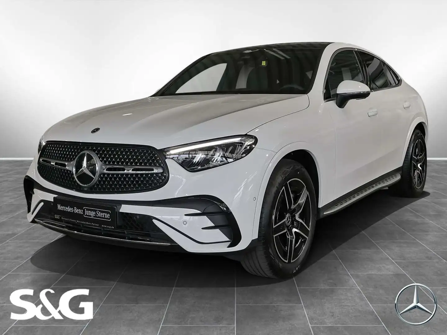 Mercedes-Benz GLC 300 4M Coupé AMG PANO+AHK+19 ZOLL+MEMORY Weiß - 1