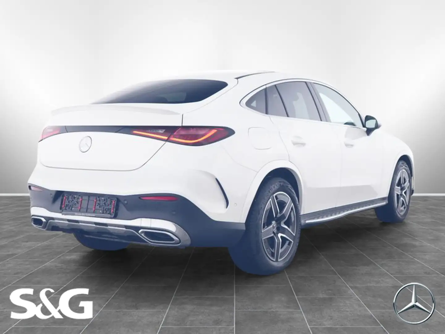 Mercedes-Benz GLC 300 4M Coupé AMG PANO+AHK+19 ZOLL+MEMORY Weiß - 2