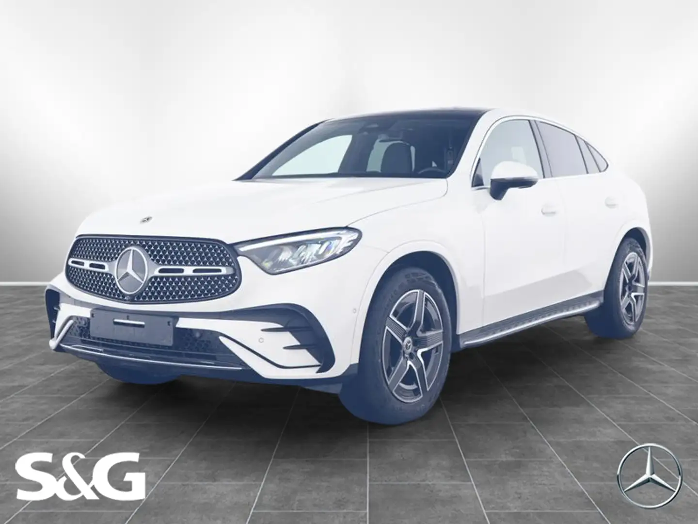 Mercedes-Benz GLC 300 4M Coupé AMG PANO+AHK+19 ZOLL+MEMORY Weiß - 1