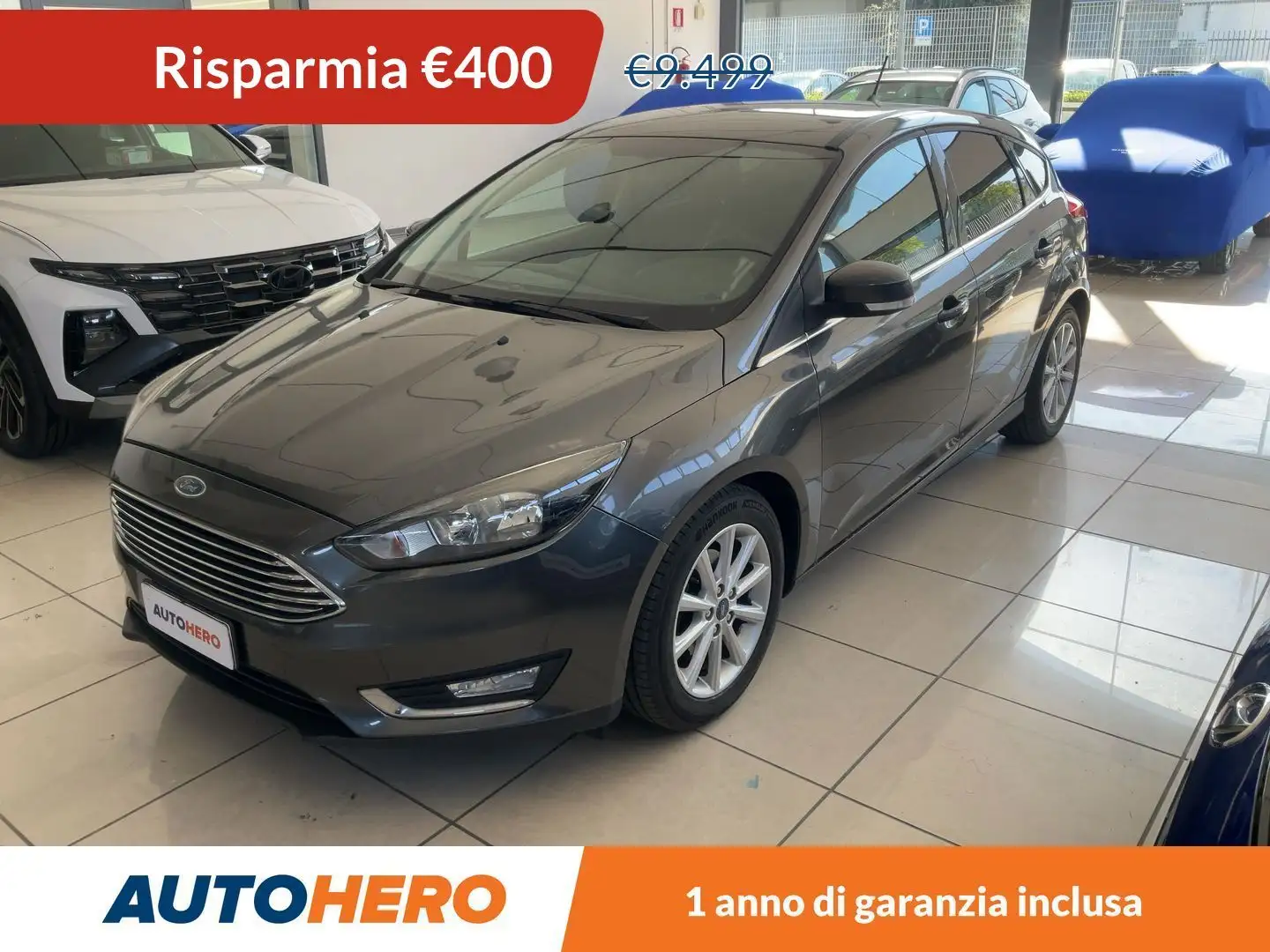 Ford Focus 1.0 EcoBoost Titanium 125 CV Gris - 1