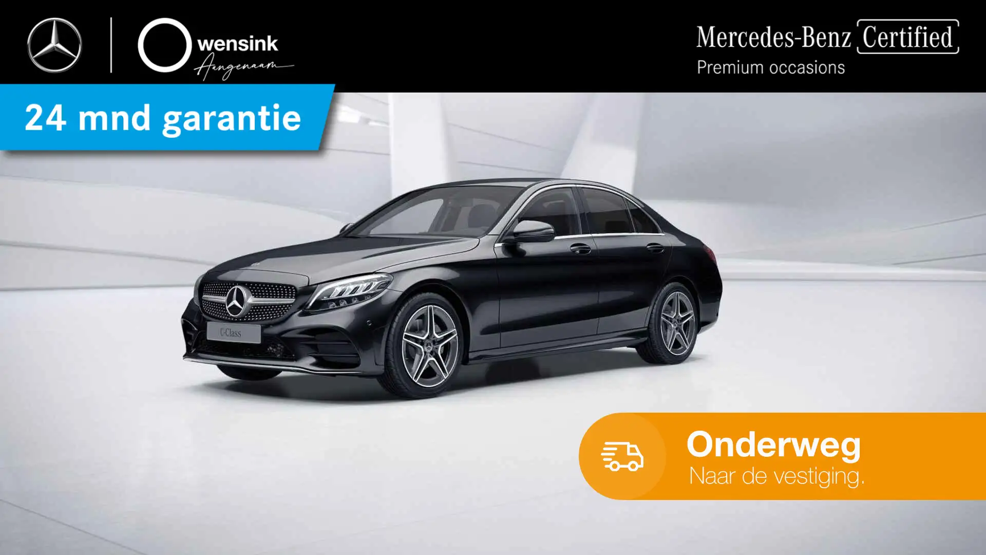 Mercedes-Benz C 180 Business Solution AMG | High Peformance LED | Stoe Negro - 1