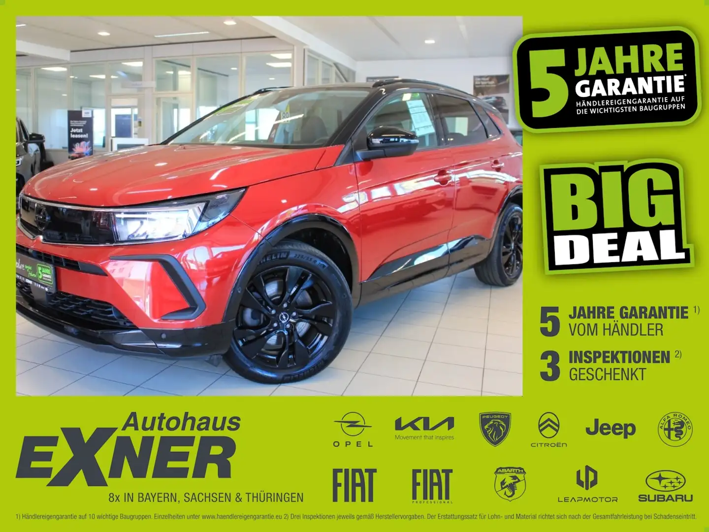 Opel Grandland 1.6 Turbo Hybrid GS LINE Navi+LED+SHZ Rouge - 1