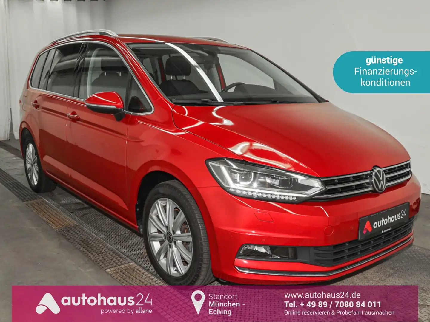 Volkswagen Touran 1.5 TSI Highline LED|Navi|Kamera|AHK|ACC Rot - 1