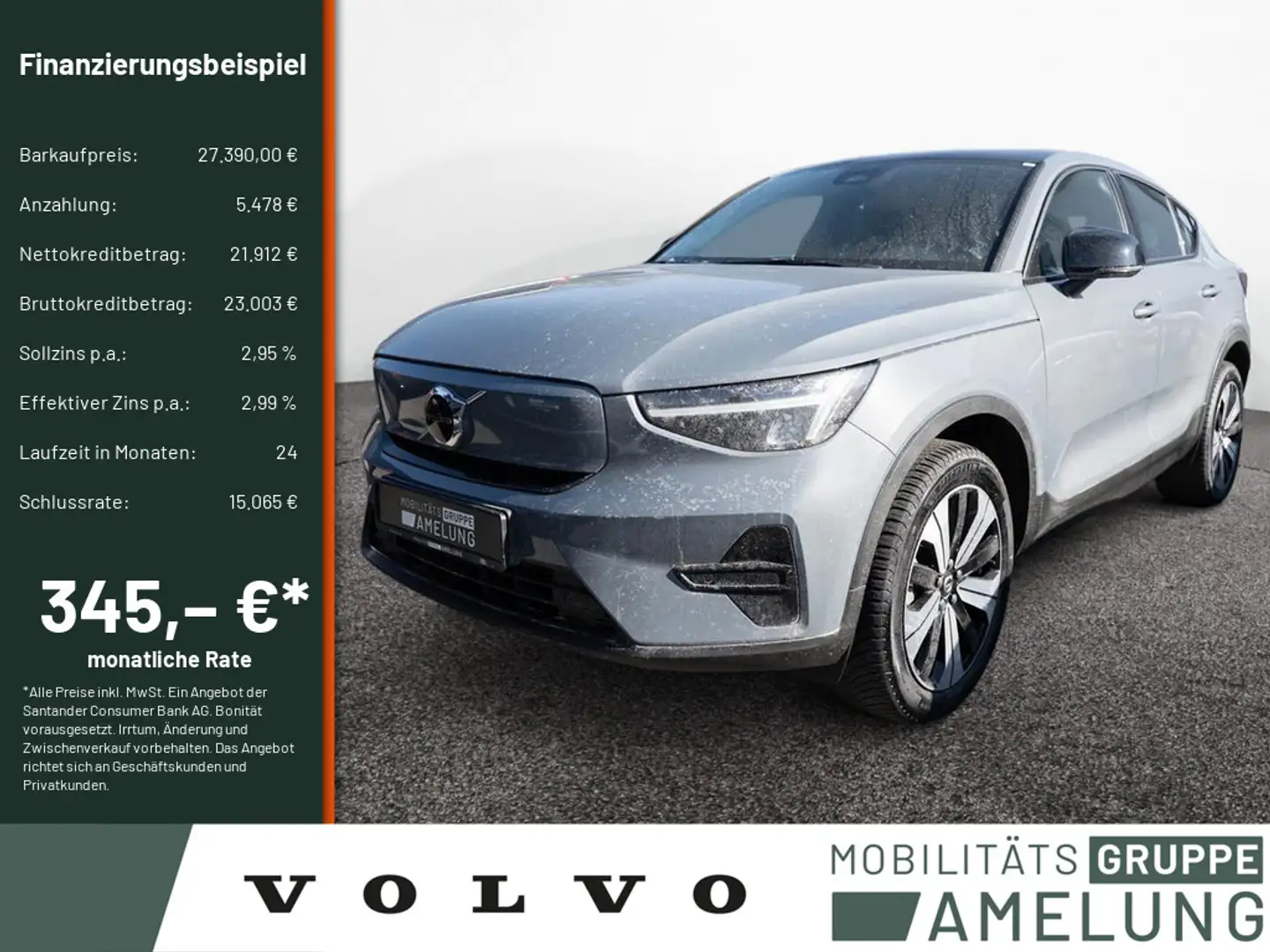 Volvo C40 Core Recharge Pure Electric 2WD LED PANO Gri - 1