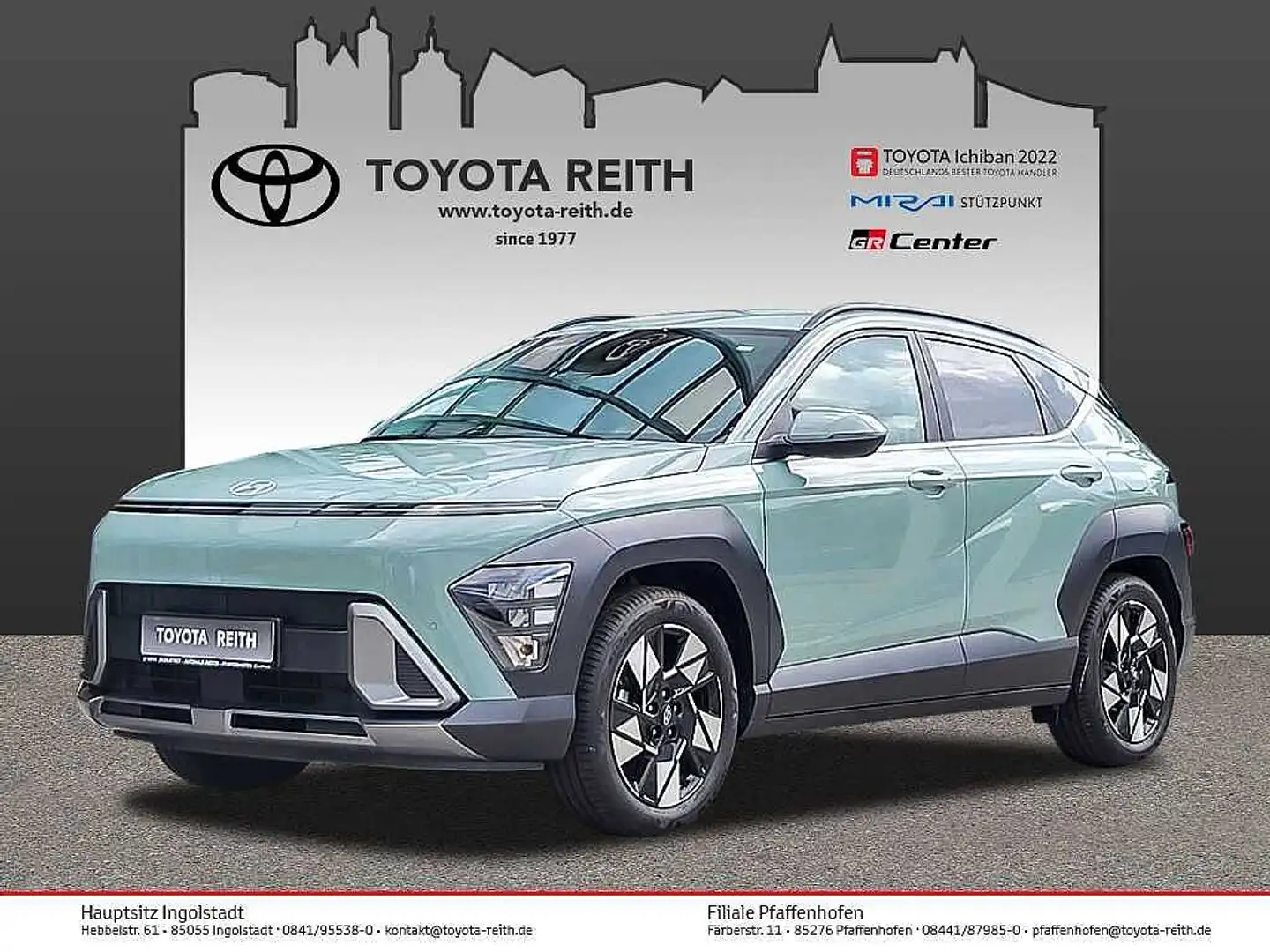 Hyundai KONA 1.6 GDI DCT Hybrid Trend Grün - 1